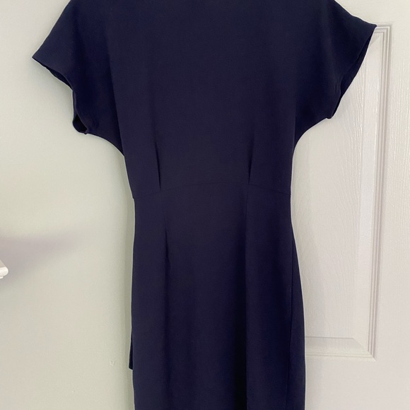 Navy blue colored wrap dress - size Xs - Picture 1 of 9